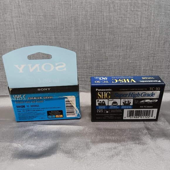 Sony VHS-C Camcorder Video Tapes Lot SP 30/90 Min Premium Grade Color Sound New - Picture 6 of 8